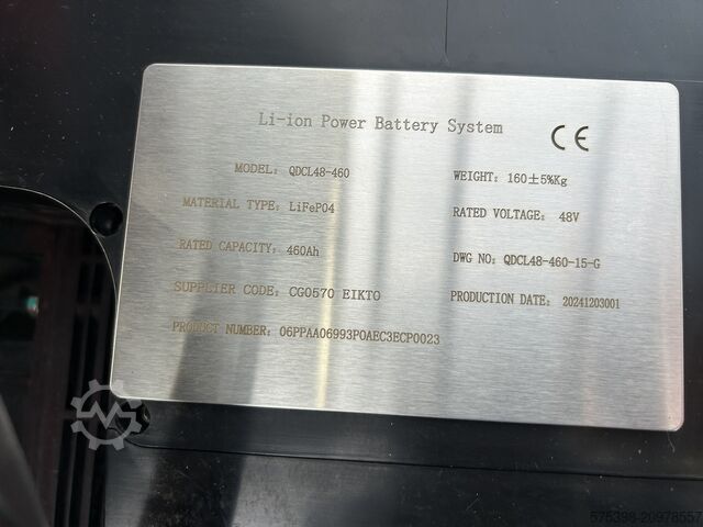 3 kerekű, 2 tonnás targonca, oldalsó eltolással, lítium akkumulátor, ujjhegy-vezérlés Mima TKC20