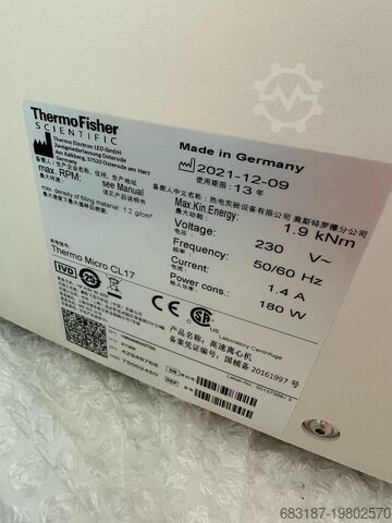 Laboratorijska centrifuga ThermoFisher Scientific Sorvall Legend Micro 17