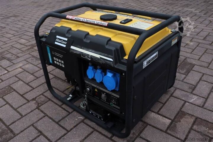 Aggregaat Atlas Copco P8000 Valid inspection, *Guarantee! Gasoline, 6.5