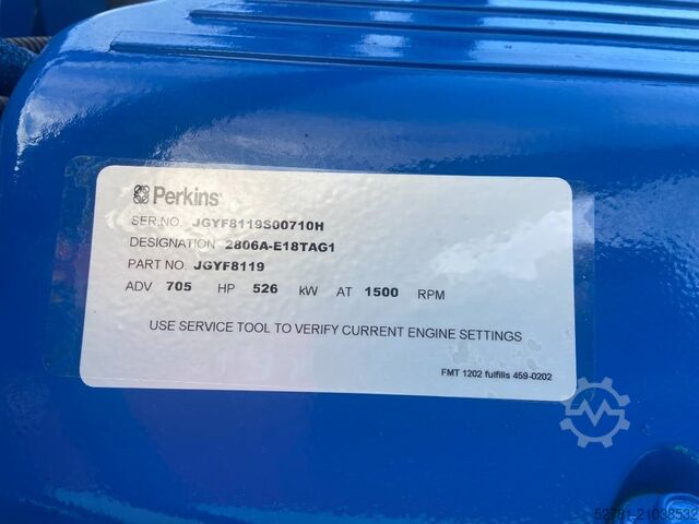 Agregado FG Wilson P605-3 - 605 kVA Open Genset - DPX-16021-O