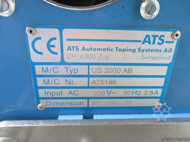 Banderoliermaschine Banding Machine ATS Tanner US2000AB