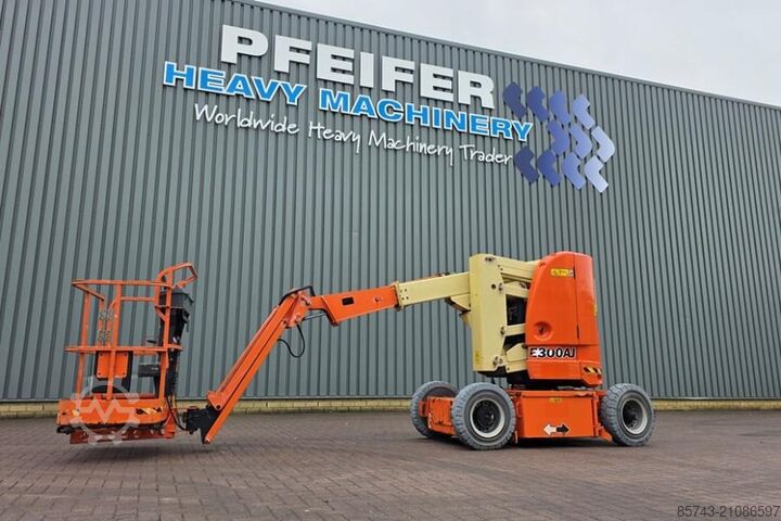 Scharnierende telescopische hoogwerker JLG E300AJ As-Is, Electric, 11m Working Height, 6.77m,