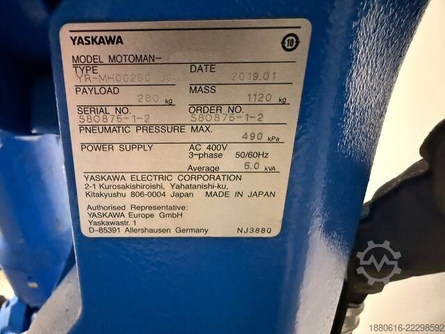 Robotski sistem (3x) sa DX200 upravljačkom jedinicom Yaskawa (2x) MH280 II + (1x) MH50 II
