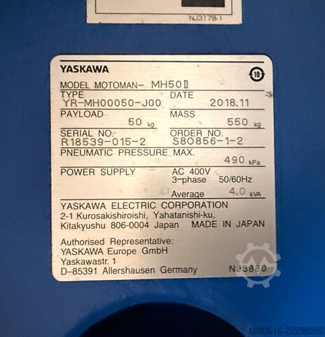 Robotski sistem (3x) sa DX200 upravljačkom jedinicom Yaskawa (2x) MH280 II + (1x) MH50 II