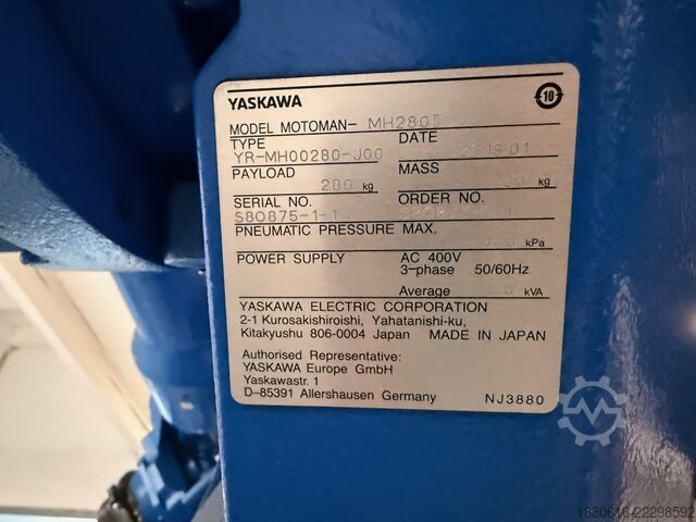 Robotski sistem (3x) sa DX200 upravljačkom jedinicom Yaskawa (2x) MH280 II + (1x) MH50 II