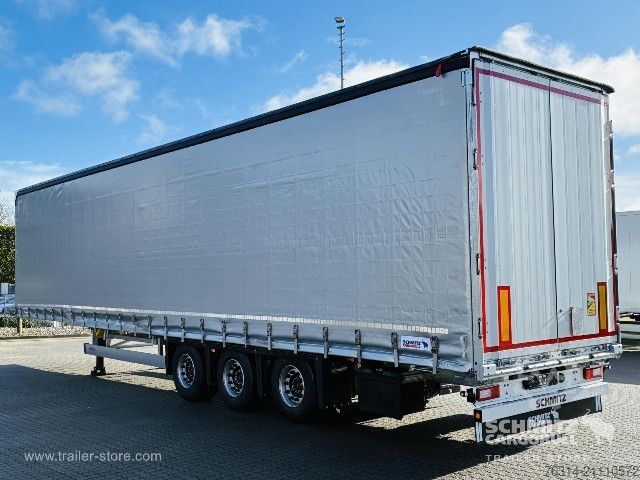 Open semitrailer with tarp Schmitz Cargobull Curtainsider Mega Getränke