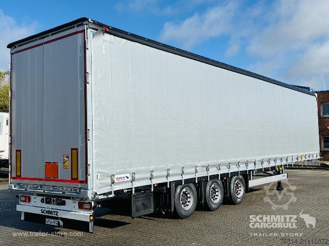 Open semitrailer with tarp Schmitz Cargobull Curtainsider Mega Getränke