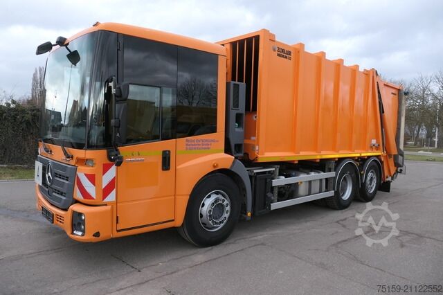 Vuilniswagen mercedes-benz 2635 NGE-L62N Econic Aufbau Zöller Medium Lenkachse KLIMA