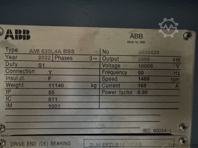 Silnik elektryczny ABB AMI 630L4A BSS