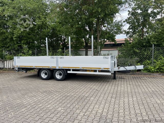 Open trailer Möslein THT 14,4 G 6,2 L  14,4 t Tandem- Pritschenanhänger- Tieflader