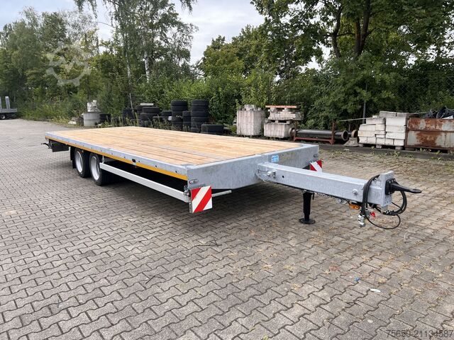 Open trailer Möslein THT 14-G 7,20 ausziehbar  13,9 t Tandemanhänger- Tieflader, ausziehbar