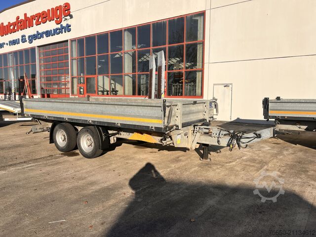 Tipper trailer Möslein TDS 13 Schwebheim  13 t Tandemkipper- Tieflader