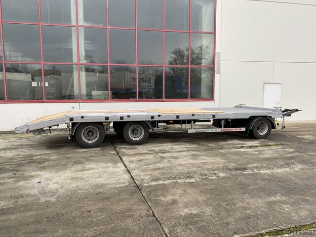 Low loader trailer Möslein T 3-P9,2 OR  3 Achs Tieflader gerader Ladefläche 9 m, Neufahrzeug