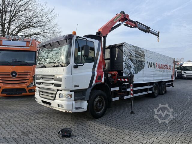 Φορτηγό με επίπεδη καρότσα Daf CF310 6X2 Palfinger PK 12000