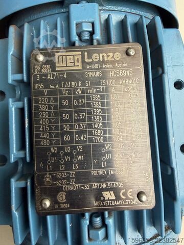  Lenze GSN04-1NHAR DERA071-32 Getriebemotor DERA071-32 0,37 kW 140 U Lenze GSN04-1NHAR DERA071-32 Getriebemotor DERA071-32 0,37 kW 140 U