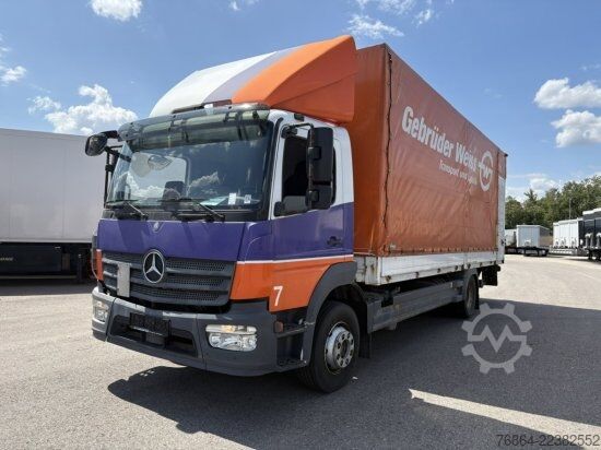 Plattewagen met zeil MERCEDES-BENZ ATEGO  1224, KLIMA