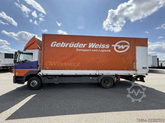 Plattewagen met zeil MERCEDES-BENZ ATEGO  1224, KLIMA