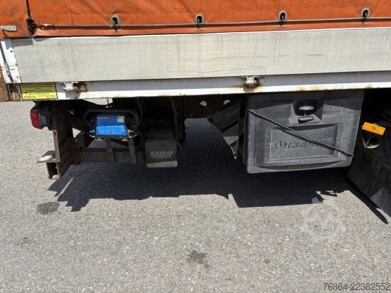 Plattewagen met zeil MERCEDES-BENZ ATEGO  1224, KLIMA