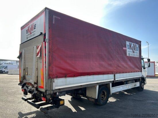 Plattewagen met zeil DAF LF 250, 16 TONNER PLANE MIT LBW,  MANUELL, E6
