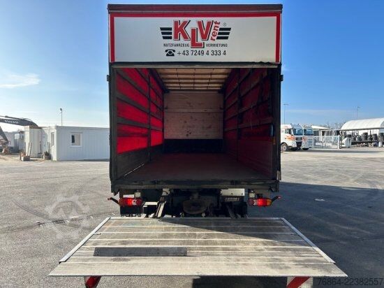Plattewagen met zeil DAF LF 250, 16 TONNER PLANE MIT LBW,  MANUELL, E6