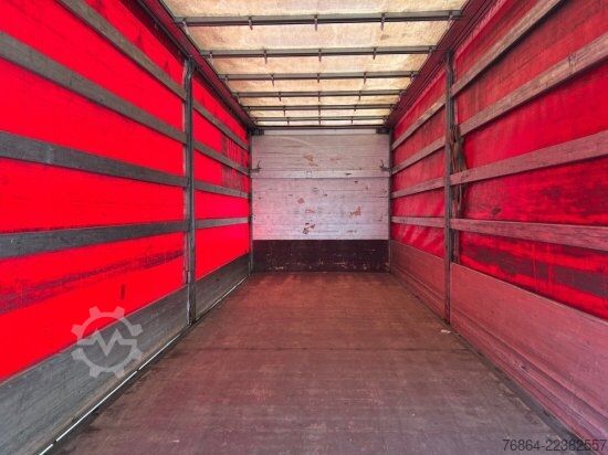 Plattewagen met zeil DAF LF 250, 16 TONNER PLANE MIT LBW,  MANUELL, E6