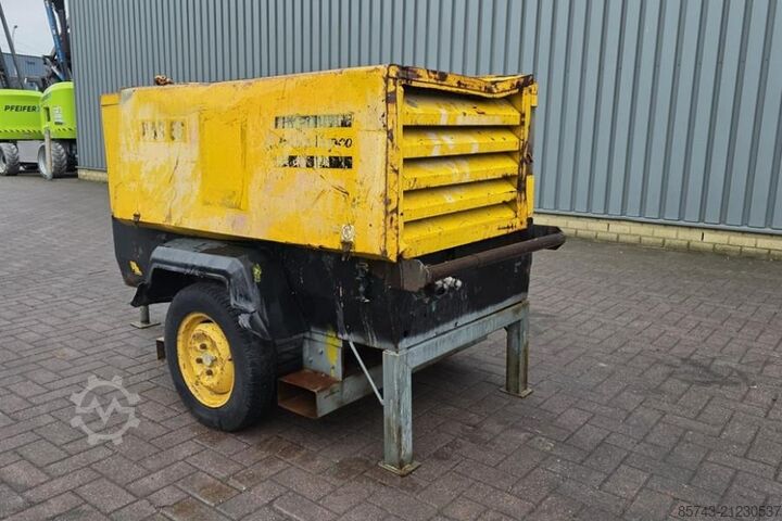 Compressor Atlas Copco XAS66 As-Is, Diesel, Volume flow: ± 3,4 – 3,7 m³/m