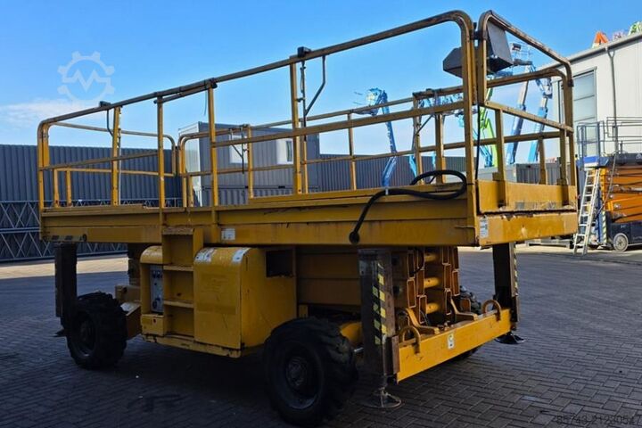 Scissor lift Haulotte H12SXL As-Is, Diesel, 4x4 Drive, 12m Working Heigh