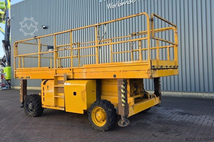 Scissor lift Haulotte H12SXL As-Is, Diesel, 4x4 Drive, 12m Working Heigh