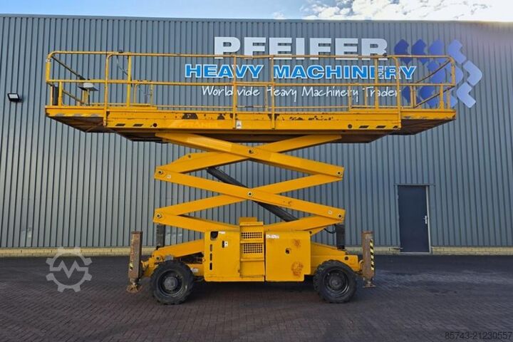 Scissor lift Haulotte H12SXL As-Is, Diesel, 4x4 Drive, 12m Working Heigh