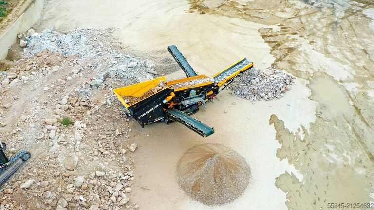 Tracked Scalping Screen FABO Tracked Screen Mobile Screening Plant FTB-1550