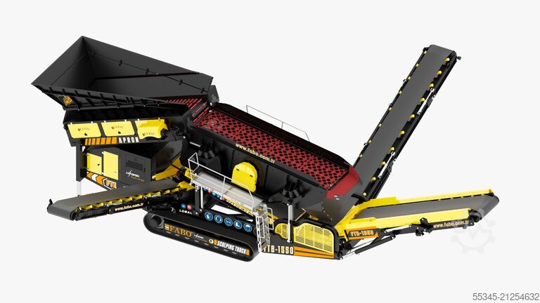 Tracked Scalping Screen FABO Tracked Screen Mobile Screening Plant FTB-1550
