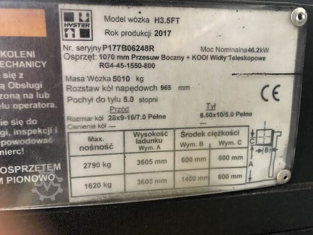 Forklift Hyster H3.5FT