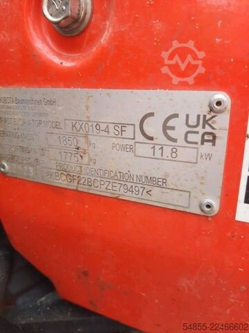 Miniescavatore KUBOTA KX019-4