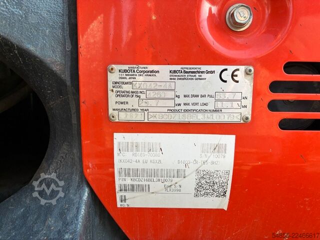 Miniescavatore KUBOTA KX042