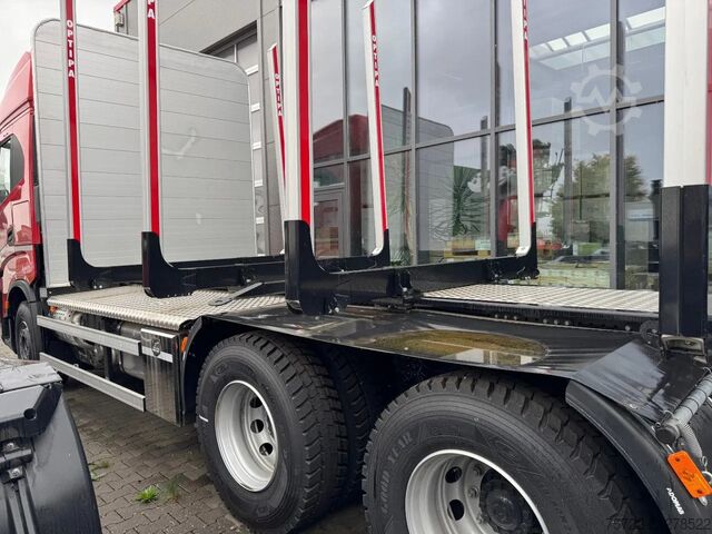 Timber transporter Iveco X-WAY 570 6x4 BL  Kurzholz-LKW Kran nach Wahl
