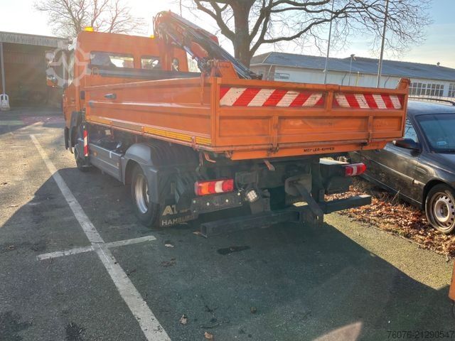 Driezijdige kipper bestelwagen MERCEDES-BENZ Atego 818 K Kran Atlas Funk Standheizung 2xAHK
