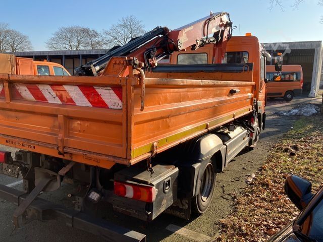Kiepwagen bestelauto MERCEDES-BENZ Atego 818 K Kran Atlas Funk Standheizung 2xAHK