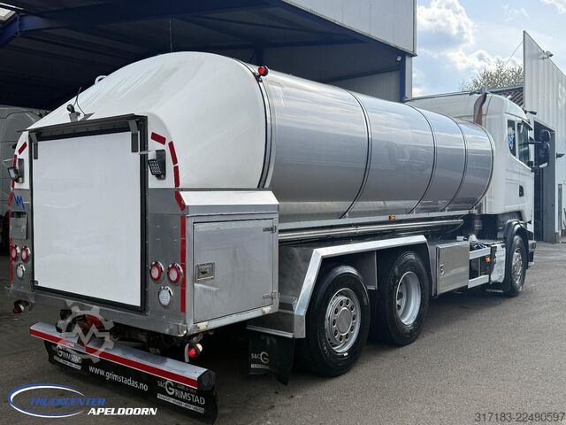 Tankwagen Scania R490 RVS tank, Euro 6, Stuuras, Retarder, 15000...