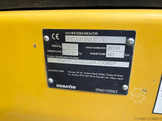 Raupenbagger Komatsu PC240NLC-11