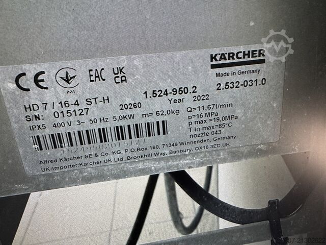 Højtryksrenser + varmtvandsgenerator Kärcher HD 7/16-4ST + HWE 860