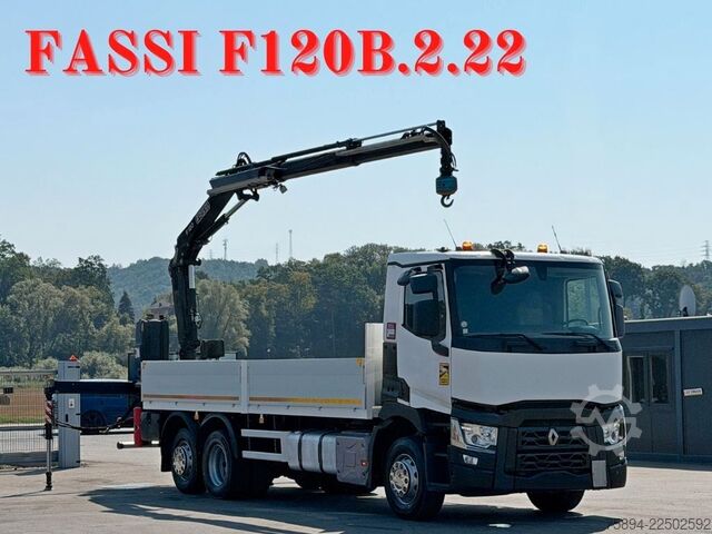 Macara montată pe camion RENAULT T 380 * FASSI F120B.2.22 + FUNK * TOPZUSTAND !