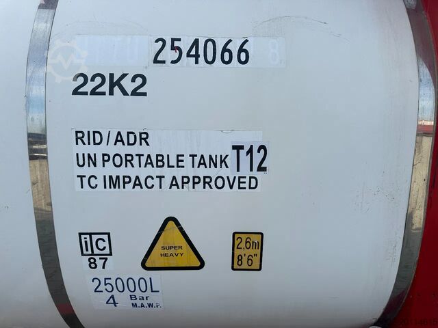 Tankcontainer CIMC 20FT ISO, 25.060L / 1-COMP / 3 BAFFELS / T12 / ...