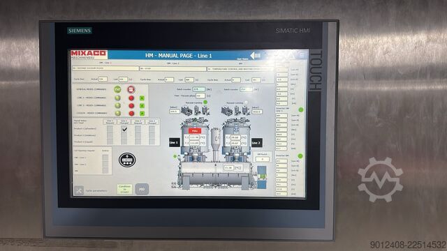 Komplett anläggning för varm- och kallblandare Mixaco, AZO, Kahl, Kreyenborg Gesamtanlage Heiß - Kalt Mischer