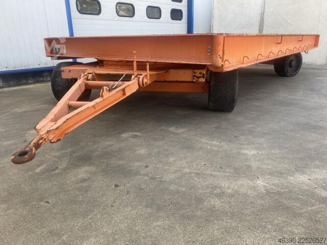 Platformă de transport, remorcă pentru sarcini grele, remorcă industrială cu direcție pe două axe cu Plan - MAFI 11