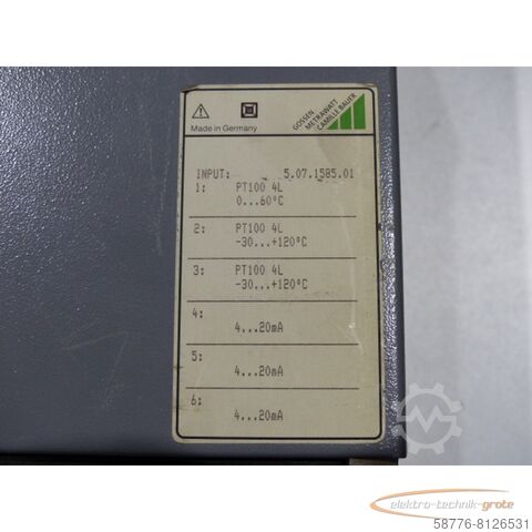 Komponente  Gossen Metrawatt Camille Bauer  GTA0615B4H1K2N1T1 Linienschreiber