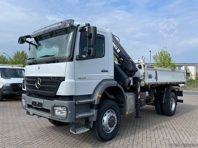 Kiepwagen MERCEDES-BENZ Axor 1833 AK 4x4/ Meiller/ MKG 10m=1t/ Org. 139t