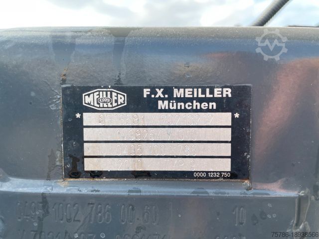 Háromirányú billenő teherautó MERCEDES-BENZ Axor 1833 AK 4x4/ Meiller/ MKG 10m=1t/ Org. 139t