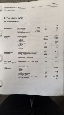 Vertikální obráběcí centrum FEHLMANN Picomax 51 CNC