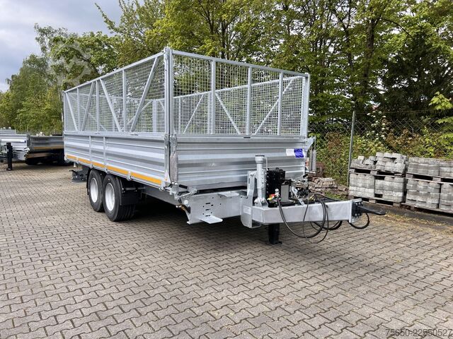 Reboque basculante Möslein TTD 14  5,70 m  14 t Tandem- Kipper Tieflader 5,70 m lang, Breite Reifen-- Neufahrzeug --