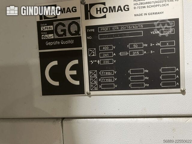 HOMAG KBZ KFR20 / KFR526